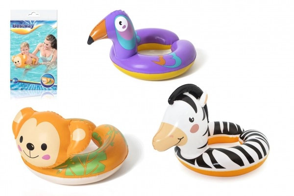 Bestway Nafukovací kruh Safari - 3 druhy (zebra, tukan, opice)