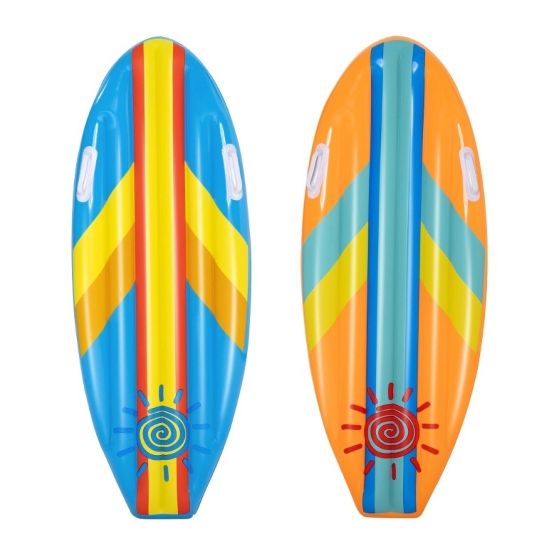 Bestway Dětský surf Sunny Rider, 1,14m x 46cm – mix 2 barvy (modrá,oranžová)