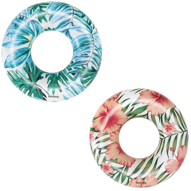Bestway Nafukovací kruh - Tropical, palmy, 2 druhy, průměr 119cm