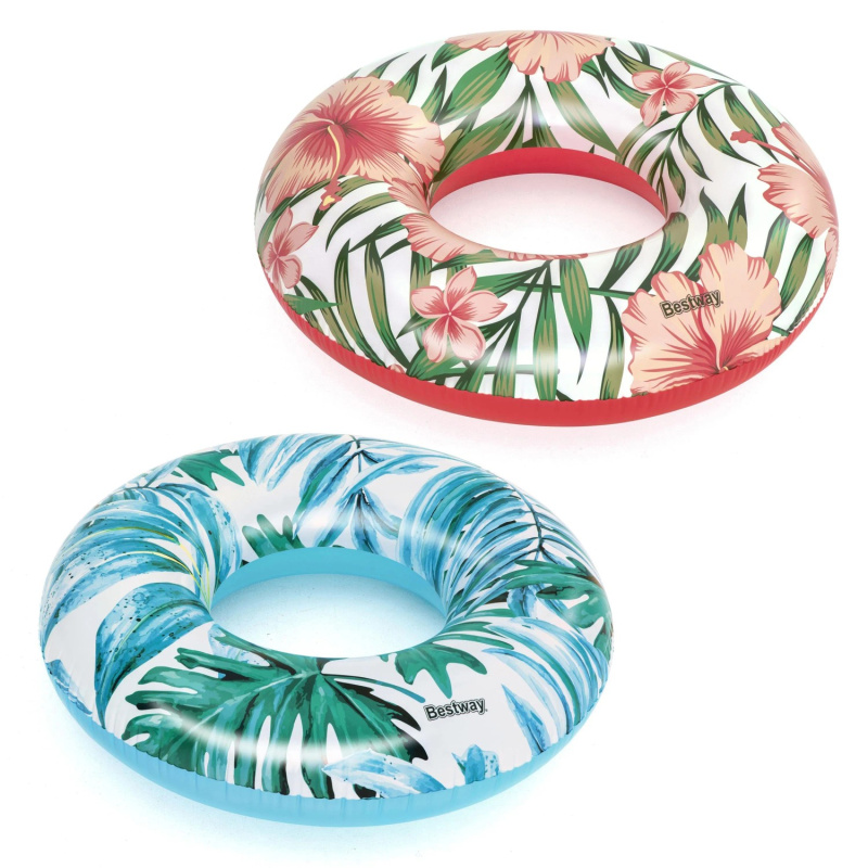 Bestway Nafukovací kruh - Tropical, palmy, 2 druhy, průměr 119cm