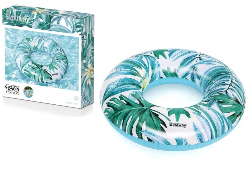 Bestway Nafukovací kruh - Tropical, palmy, 2 druhy, průměr 119cm