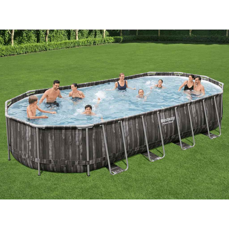 Bestway Bazénový Set Oválný 7,32 X 3,66 X 1,22 M