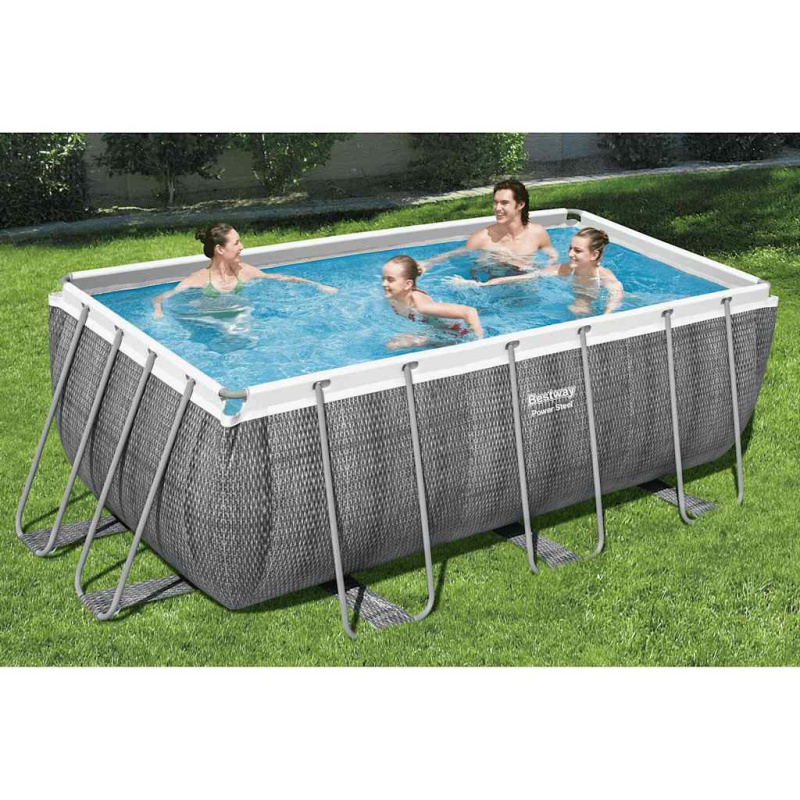 Bestway Bazénový Set Power Steel Obdélníkový 412 X 201 X 122 Cm