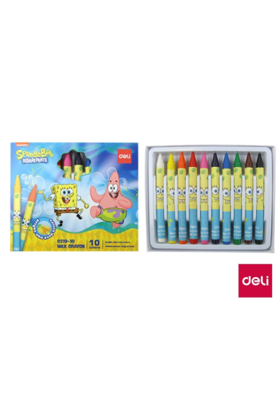 Voskovky DELI SPONGEBOB kulaté - sada 10 barev