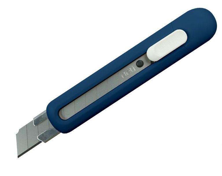 Odlamovacé nůž DELI LINFINI EM530 170 mm - modrý