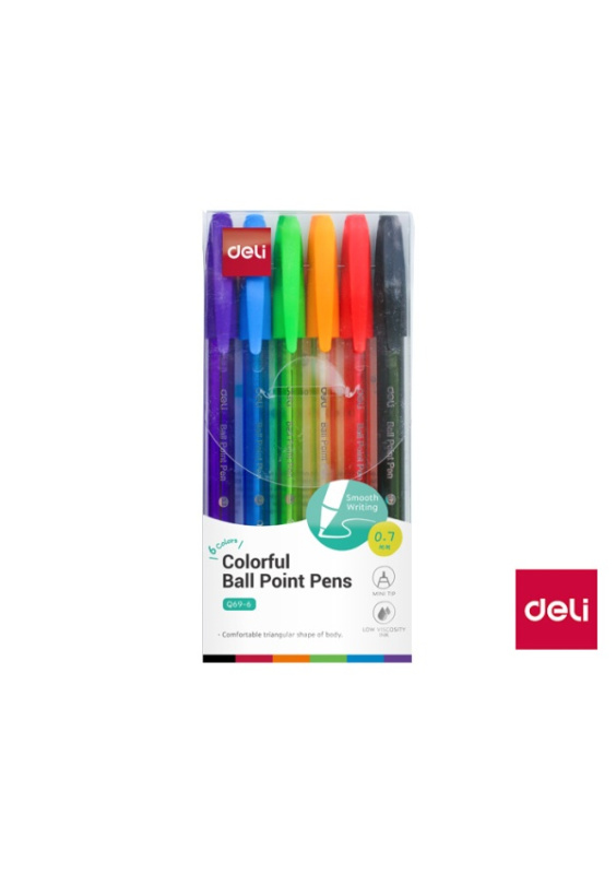 Propiska jednorázová 6 barev DELI EQ69-6 DELI GROUP CO., LTD.