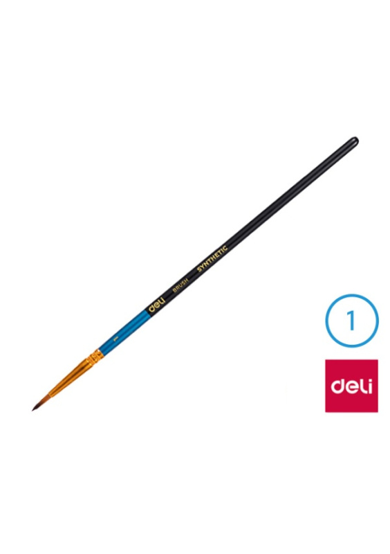 Štětec syntetický kulatý č.  1 DELI EC408-1 DELI GROUP CO., LTD.