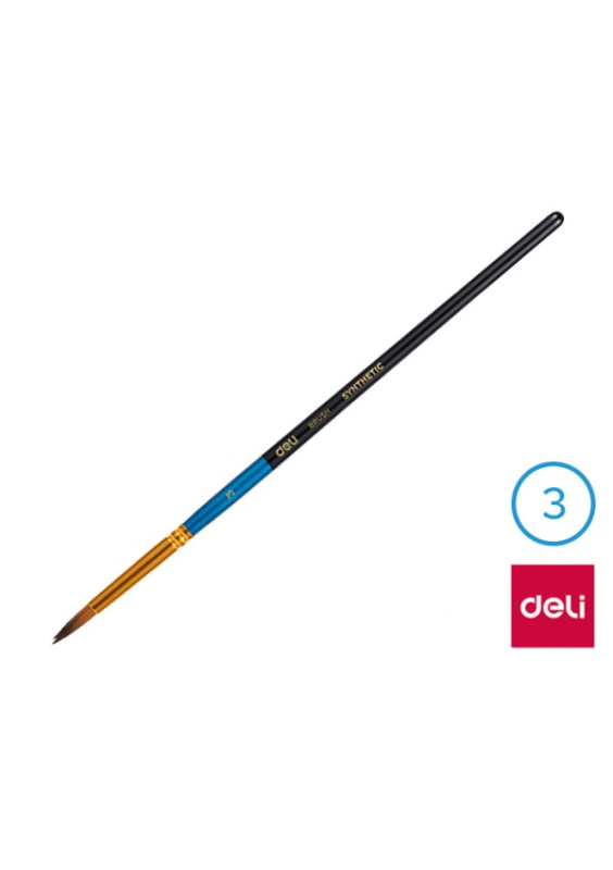 Štětec syntetický kulatý č.  3 DELI EC408-3 DELI GROUP CO., LTD.