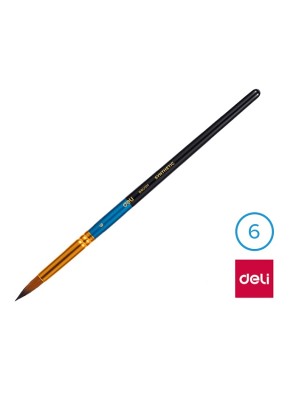 Štětec syntetický kulatý č.  6 DELI EC408-6 DELI GROUP CO., LTD.