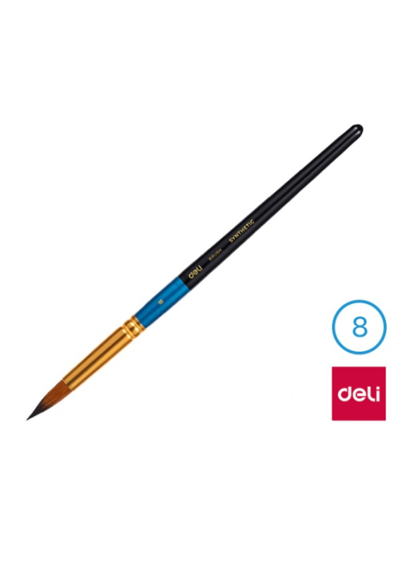 Štětec syntetický kulatý č.  8 DELI EC408-8 DELI GROUP CO., LTD.