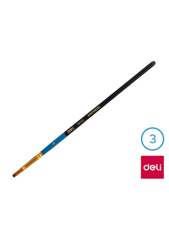 Štětec syntetický plochý č.  3 DELI EC409-3 DELI GROUP CO., LTD.