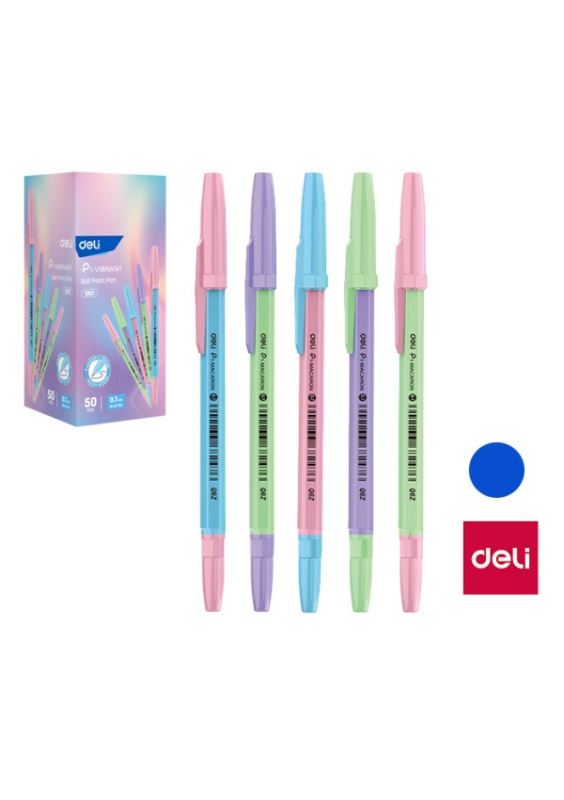 Propiska jednorázová MACARON DELI EQ6Z modrá mix DELI GROUP CO., LTD.