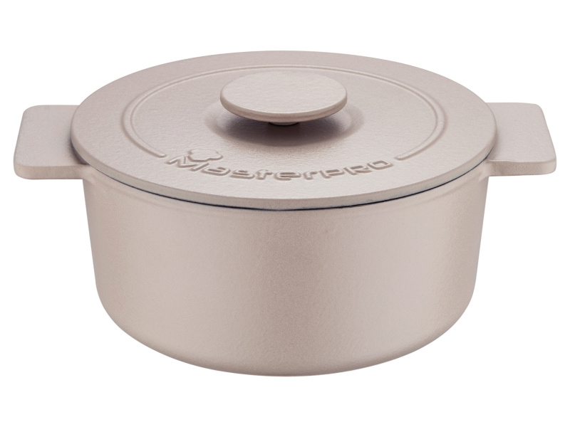 Masterpro Litinový hrnec, Ø 26 cm (béžová)