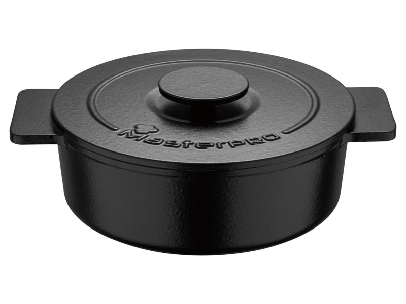 Masterpro Litinový hrnec Eternal, Ø 26 cm, 4,15l (černá)