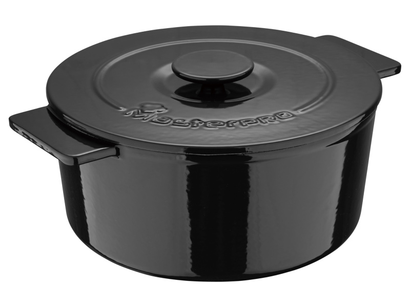 Masterpro Litinový hrnec Eternal, Ø 26 cm (černá)