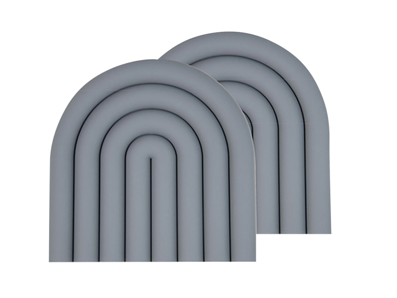 Masterpro Silikonová podložka pod hrnec, 2dílná sada (antracitová)