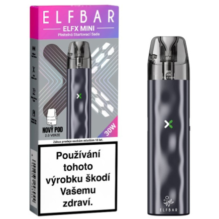 ELFBAR Elf Bar ELFX Mini elektronická cigareta 1000mAh Grey 1ks