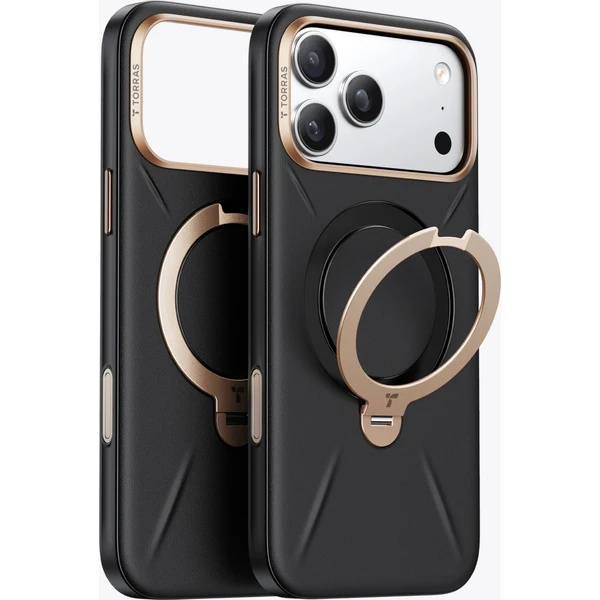 Torras Ostand Q3 VegSkin MagSafe kryt iPhone 18 Pro černý