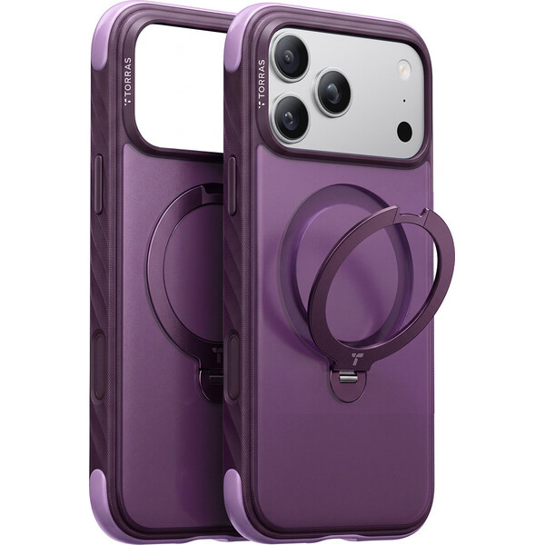 Torras Ostand Q3 Rugg MagSafe kryt iPhone 18 Pro fialový