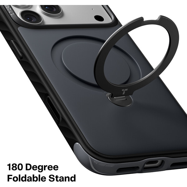Torras Ostand Q3 Rugg MagSafe kryt iPhone 18 Pro černý