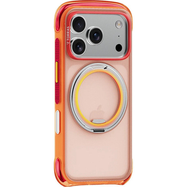 Torras Ostand O3 Air Core MagSafe kryt iPhone 18 Pro oranžový