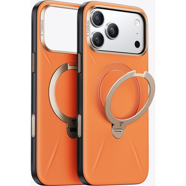 Torras Ostand Q3 VegSkin MagSafe kryt iPhone 18 Pro Max oranžový
