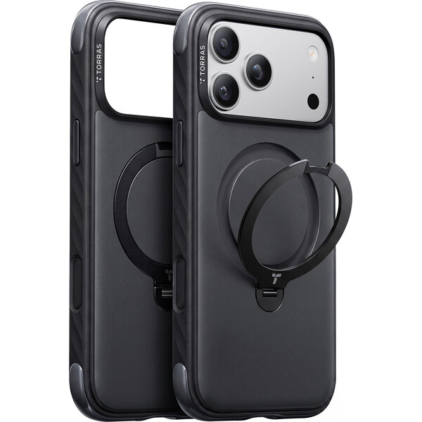 Torras Ostand Q3 Rugg MagSafe kryt iPhone 18 Pro Max černý