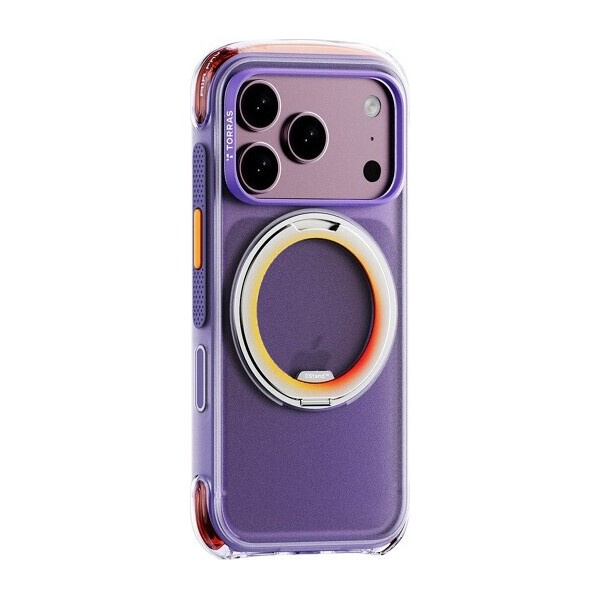 Torras Ostand O3 Air Core MagSafe kryt iPhone 18 Pro Max fialový