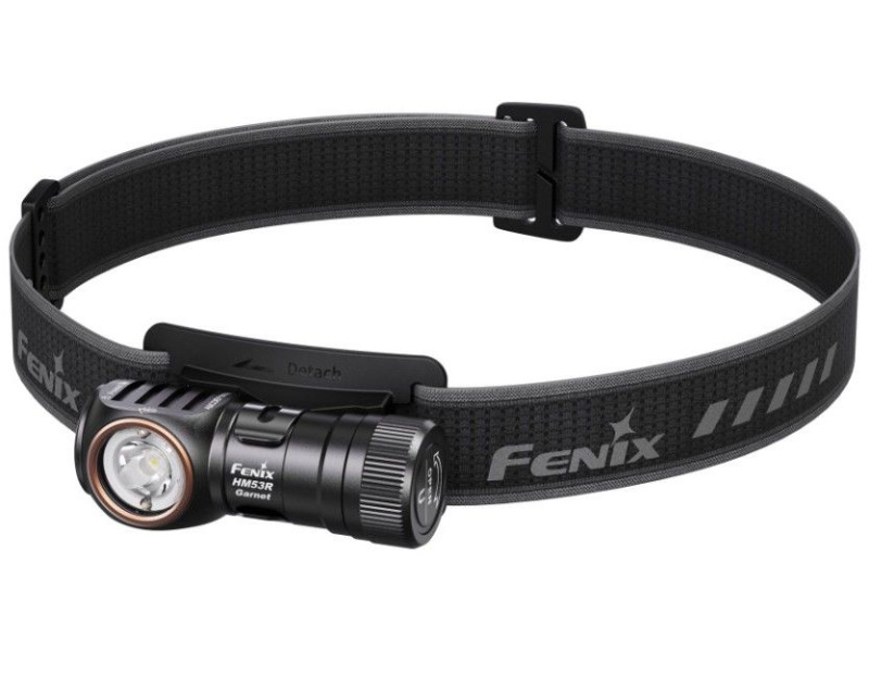 Fenix nabíjecí čelovka hm53r garnet černá