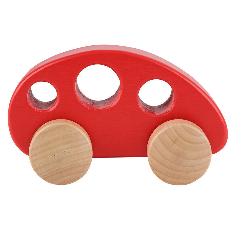 Auto - Dřevěný červený Minivan (Hape)
