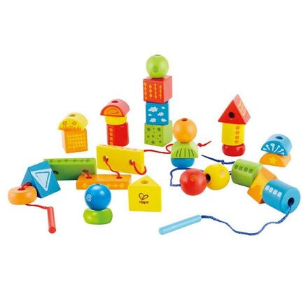 Hape Navlékací korále z geometrických tvarů