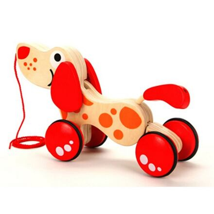 Hape Tahací pejsek na kolečkách