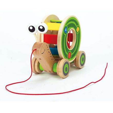 Hape Tahačka šnek s vkládacími geometrickými tvary
