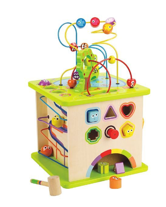 Hape Motorická kostka s bludištěm