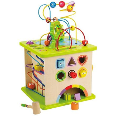 Hape Motorická kostka s bludištěm
