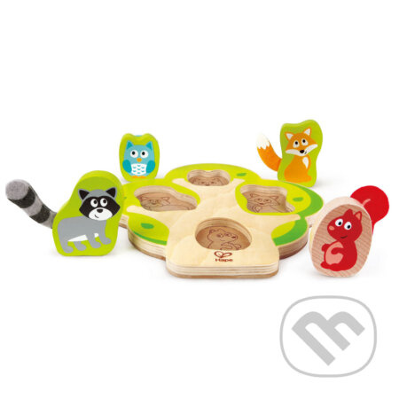 Vkladacie puzzle Kto je v stromčeku? - puzzle z kategorie Maxi dílky