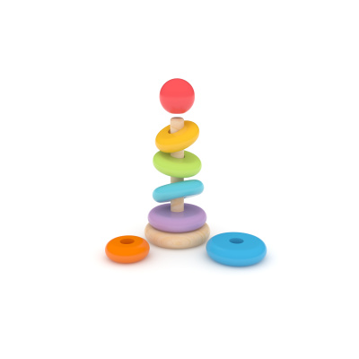 J'adore duhové kroužky na tyči