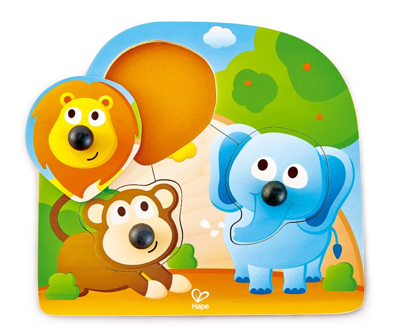 Hape Puzzle s úchytkami - Divočina