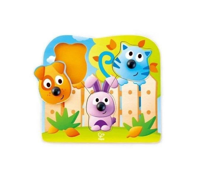 Hape Puzzle s úchytkami - Domácí zvířátka