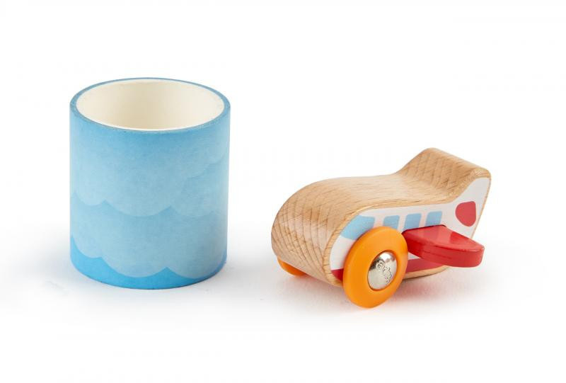 Vláčkodráha doplněk - Rozlož a jeď, Letadlo s páskou (Hape)