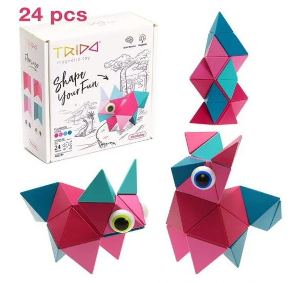 Trido - Stavebnice Flamingo Medium - 24 ks Trido