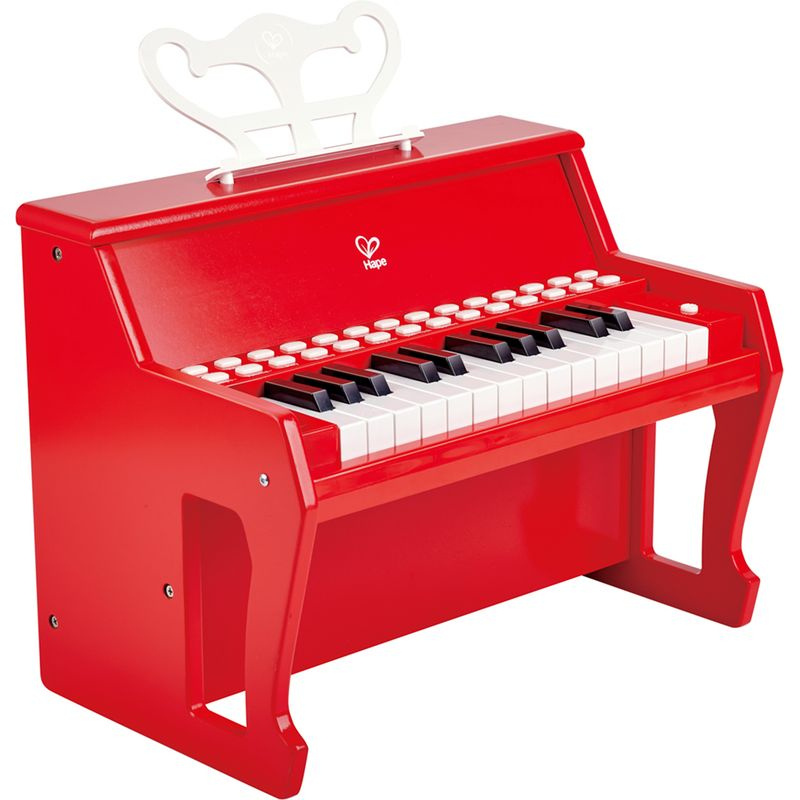 Hape Dětské Piano červené, uč se světly