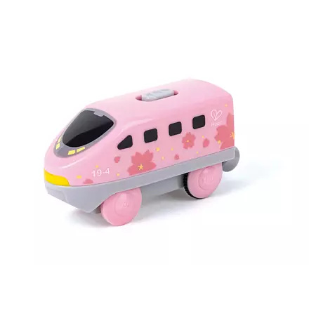 Hape Lokomotiva Intercity na baterie, růžová