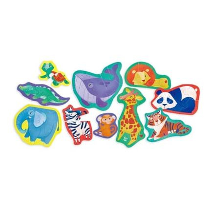 Puzzle pro nejmenší - Přátelé džungle, 40ks (Hape)