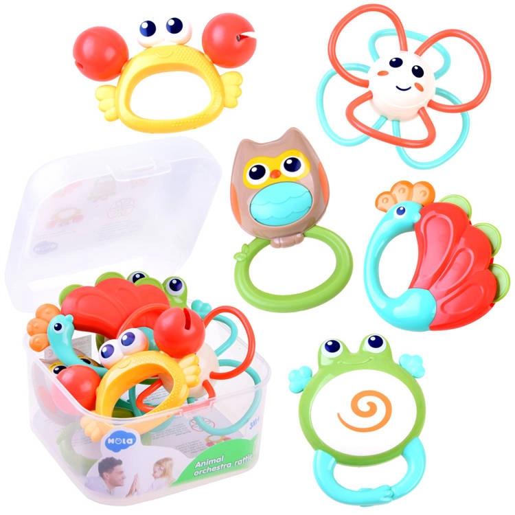 Hola toys Chrastítka Animal Orchestra 5ks