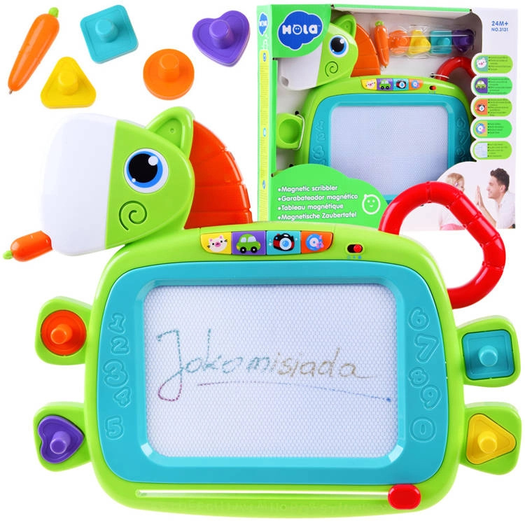 Huile Toys Magnetická kreslící tabulka s razítky a zvuky KX6001