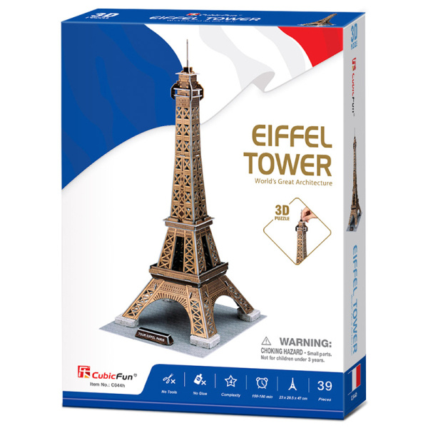 CubicFun 3D puzzle Eiffelova věž zlatá