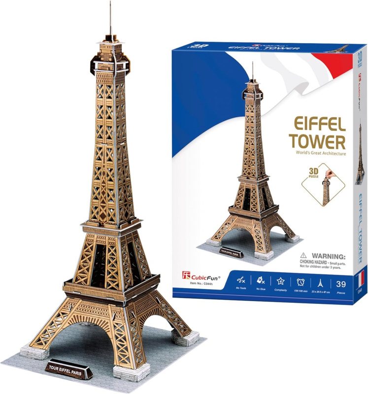 CubicFun 3D puzzle Eiffelova věž zlatá