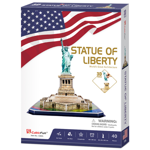 CubicFun 3D puzzle Socha Svobody New York 39 ks