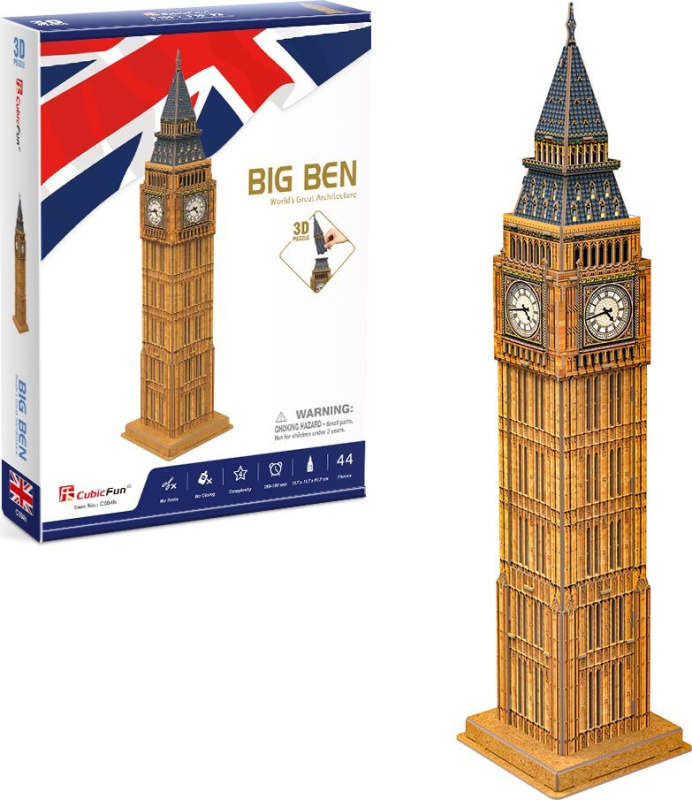 CubicFun 3D puzzle Big Ben (střední) 47 ks